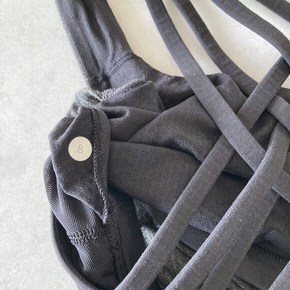 Lululemon Wild Tank (Black / Heathered Black), built in Free To Be sports bra - Picture 7 of 7